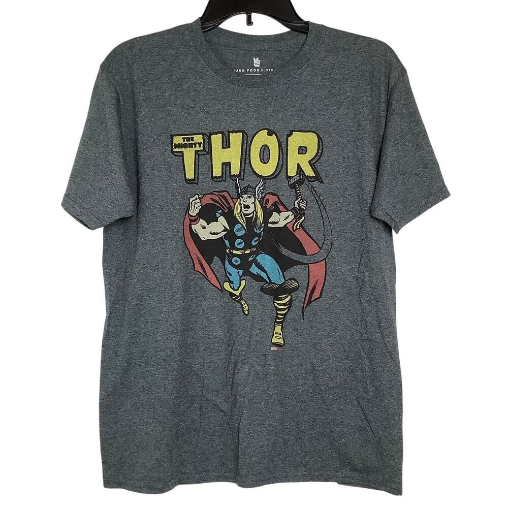 Junk Food Clothing Men's XL Marvel The Mighty Thor Graphic T Shirt Retro V7-10